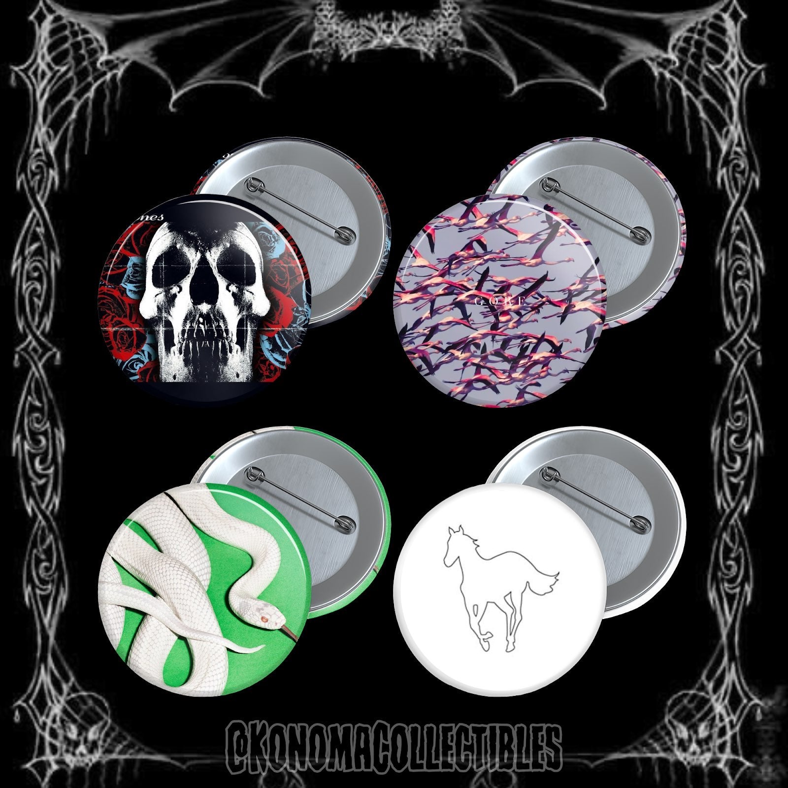 Deftones Albums 4-Pin Pack #2