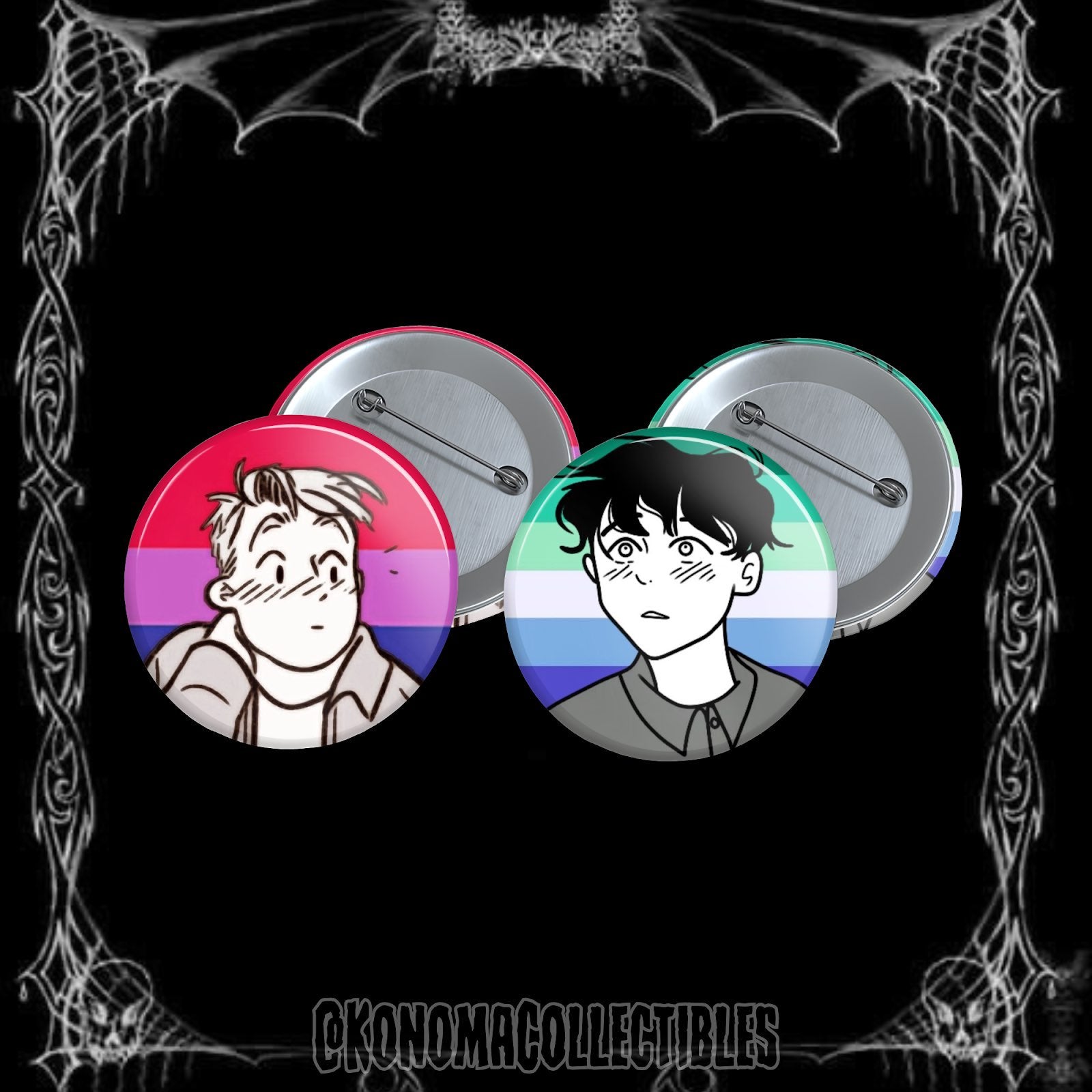 Nick & Charlie Heartstopper 2-Pin Pack