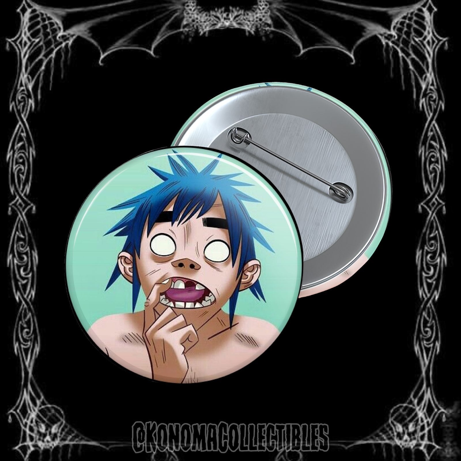 2-D Gorillaz Pin