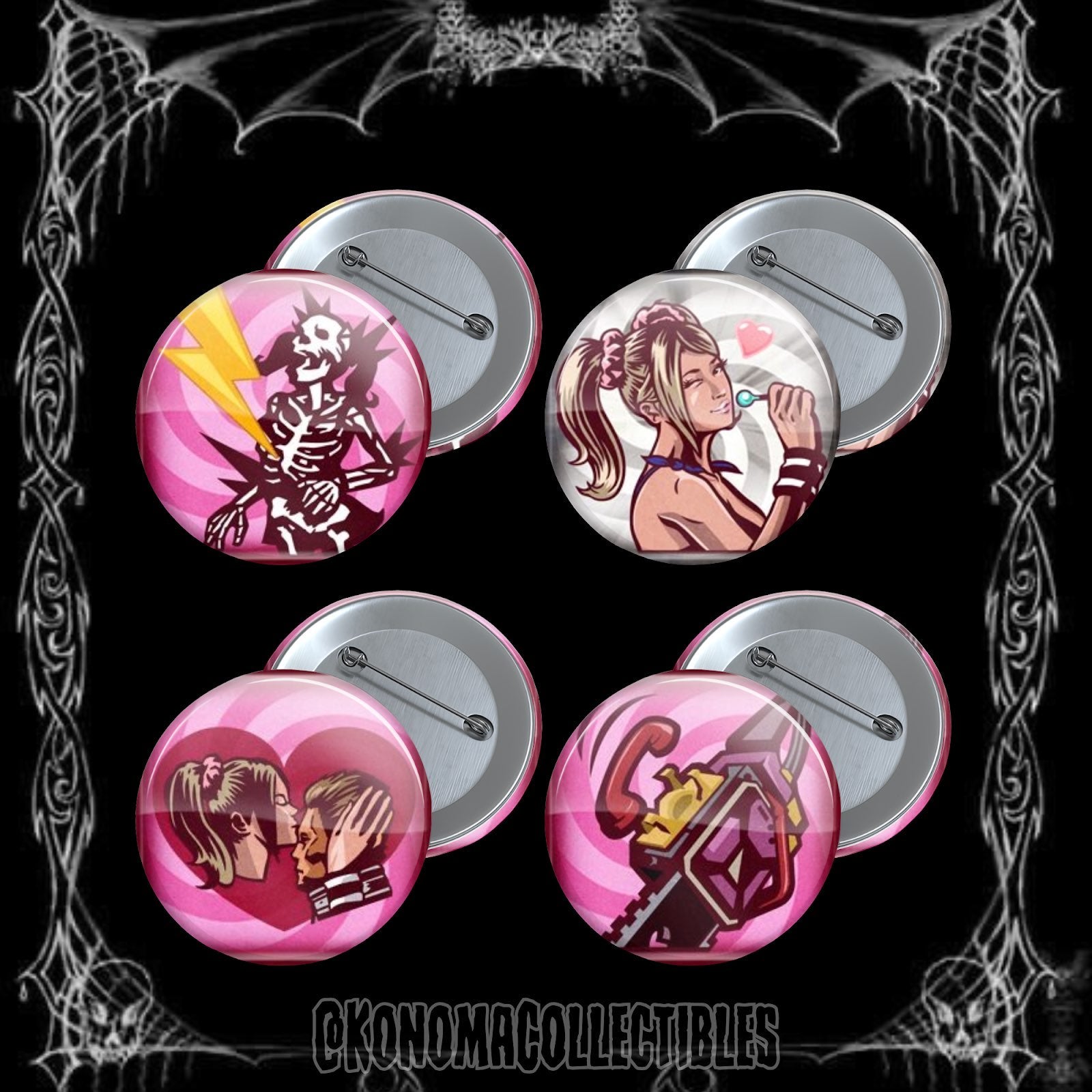 Lollipop Chainsaw 4-Pin Pack