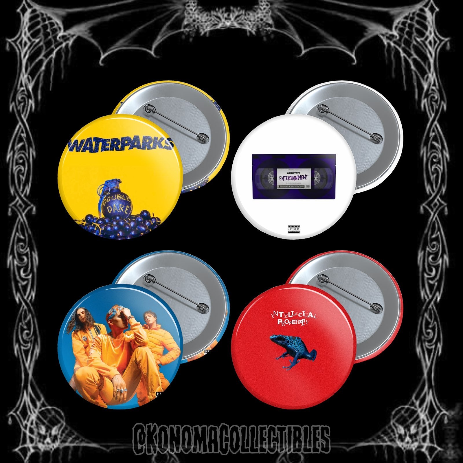 Waterparks Albums 4-Pin Pack