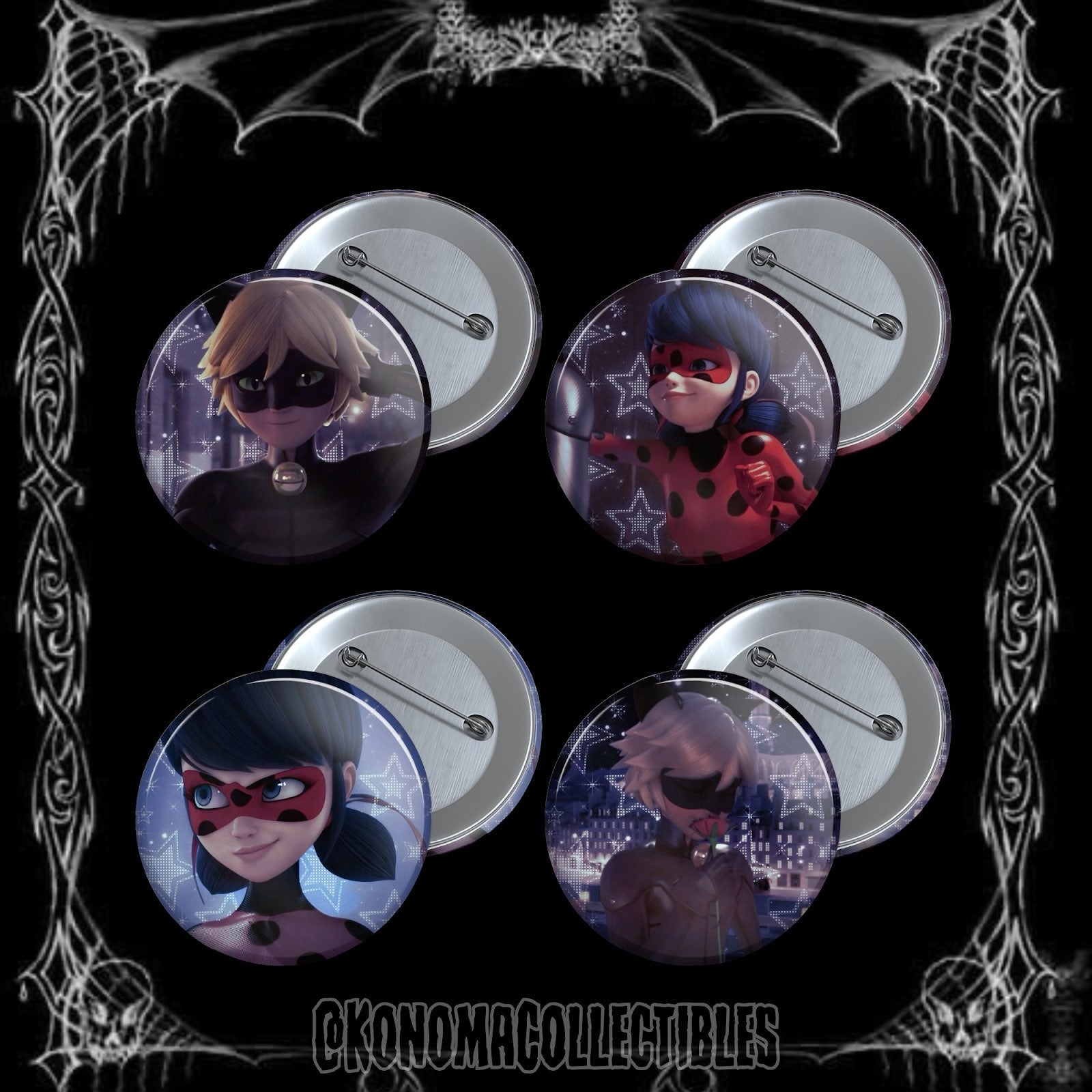 Miraculous Ladybug 4-Pin Pack