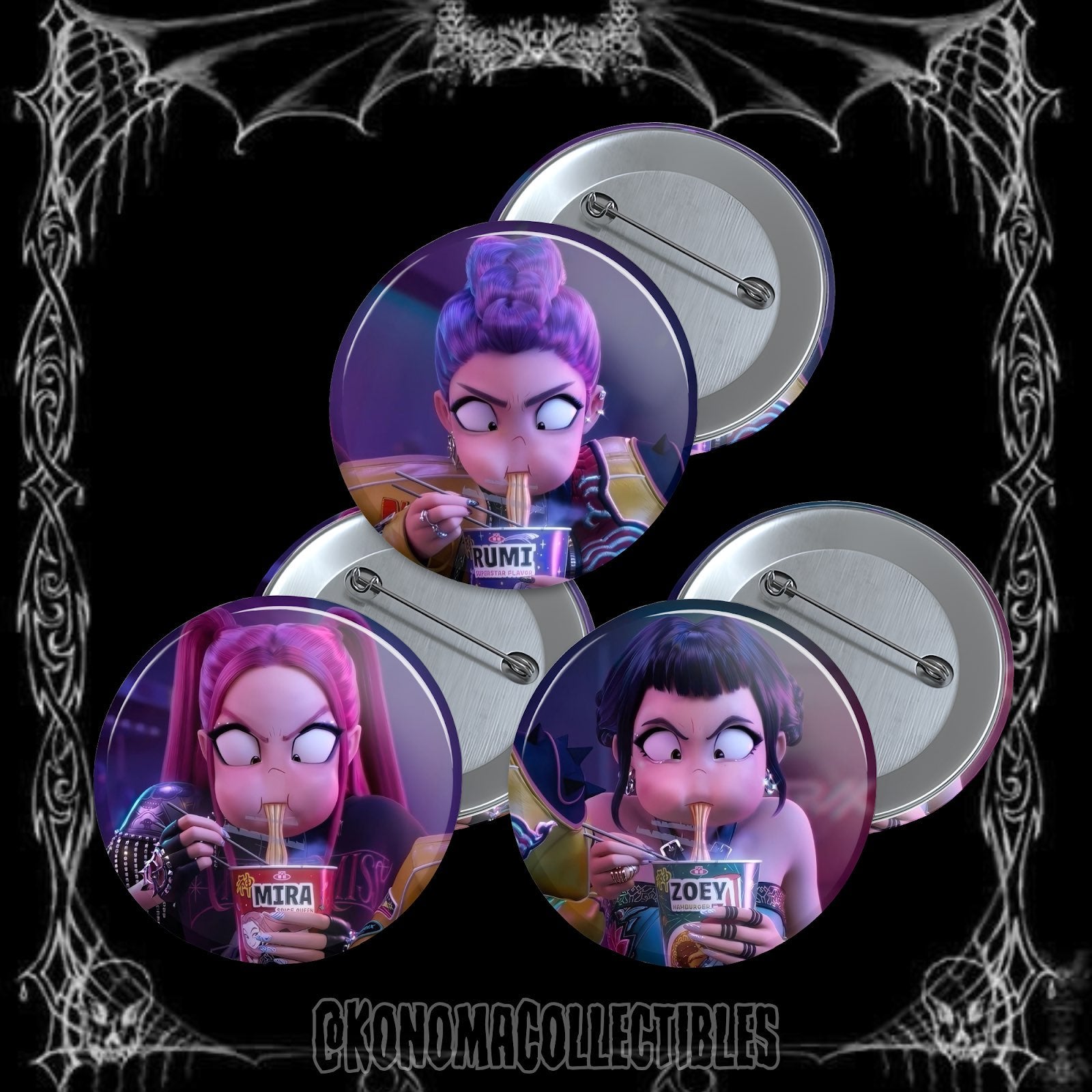 Kpop Demon Hunters 3-Pin Pack #2