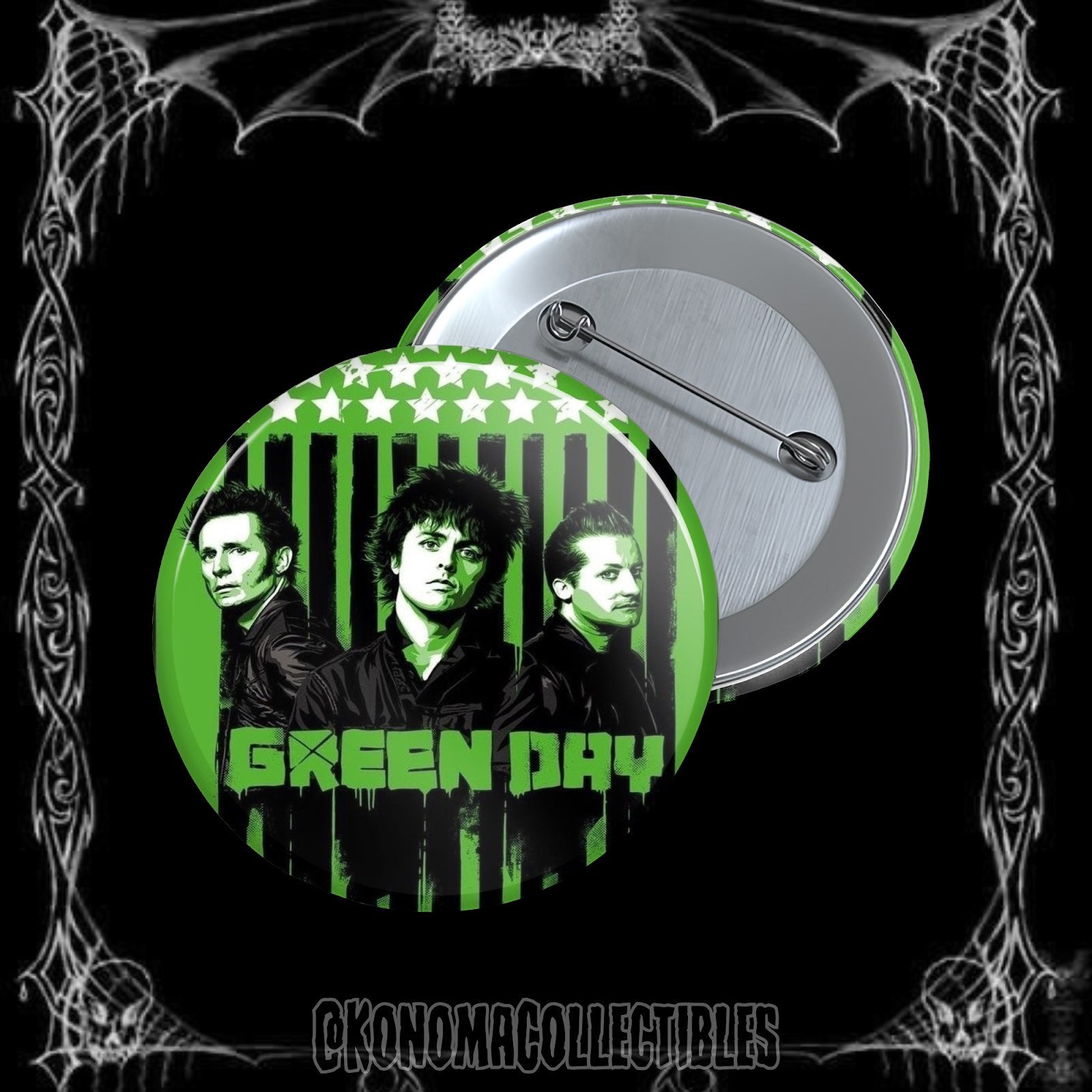 Green Day Flag Pin
