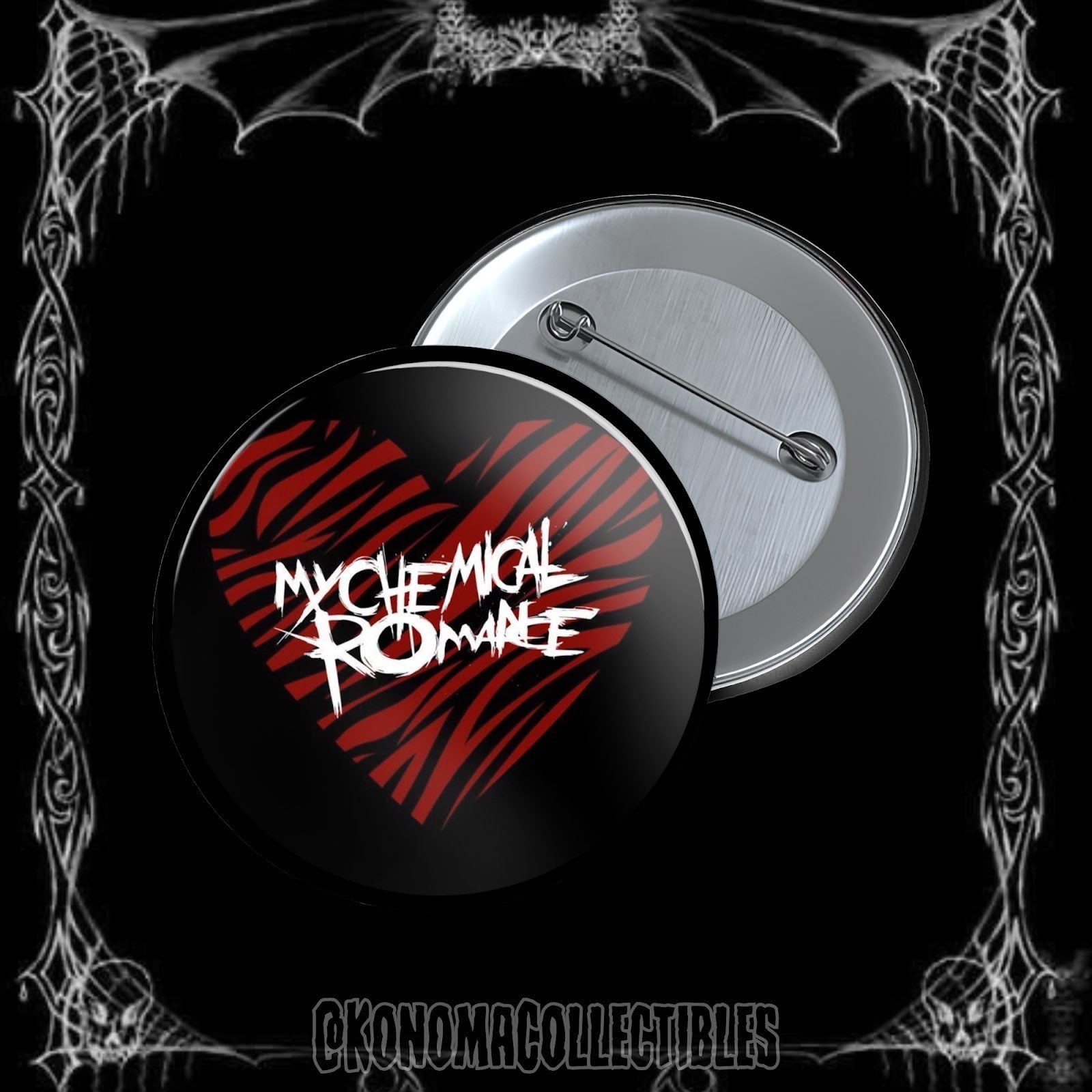 My Chemical Romance Heart Pin